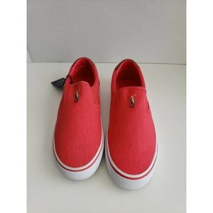 Polo Ralph Lauren Men's Thomsons Slip On Sneaker/ Loafer Red Size 8 D